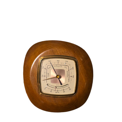 Sundo Wooden Vintage Barometer
