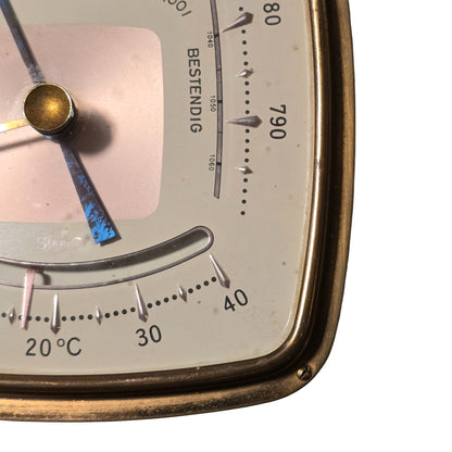 Sundo Wooden Vintage Barometer