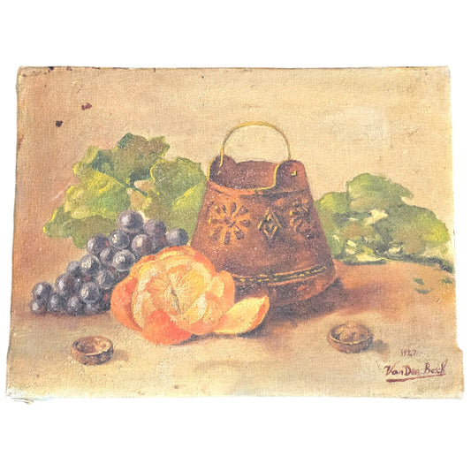 Unframed Oil painting on canvas original signed and dated