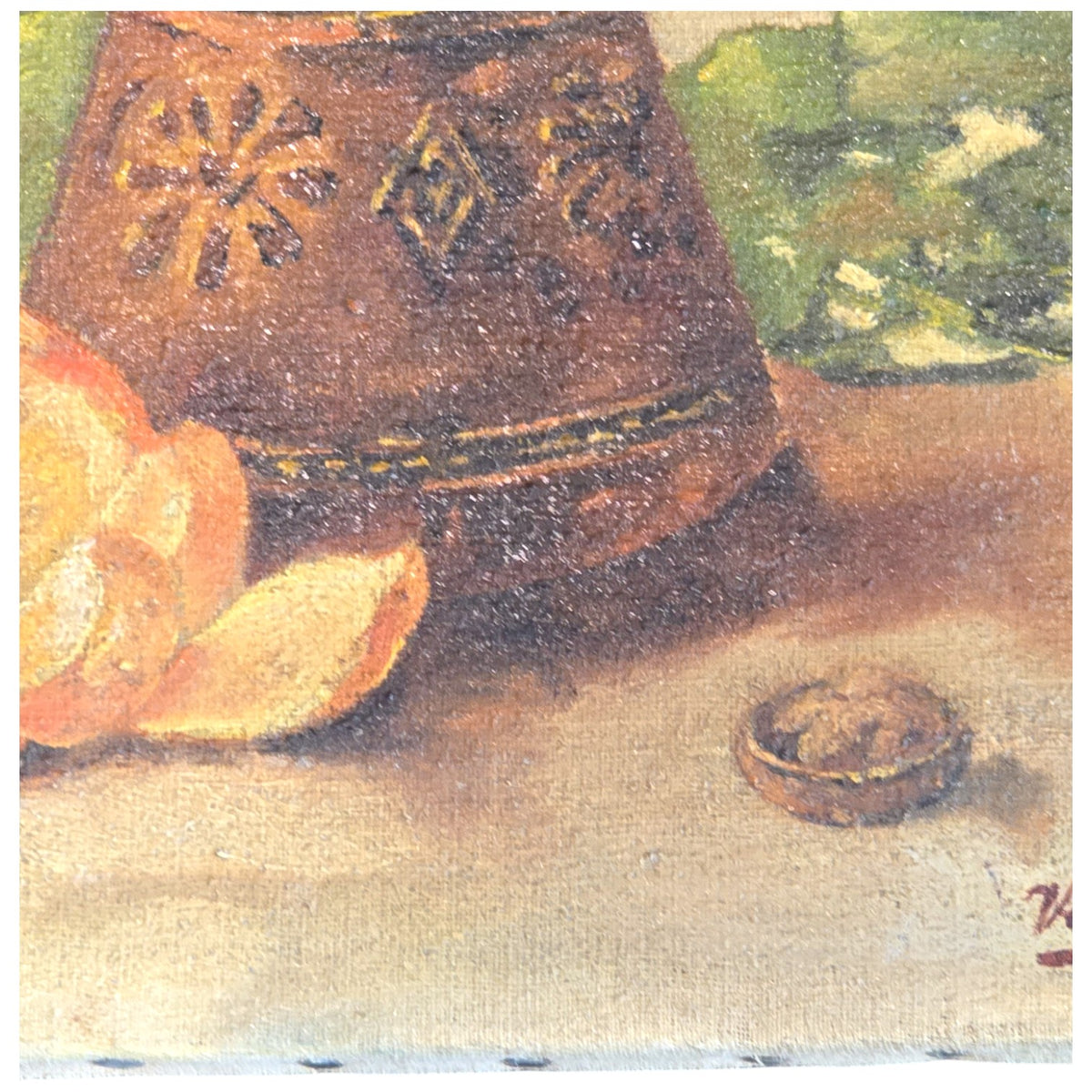 Unframed Oil painting on canvas original signed and dated
