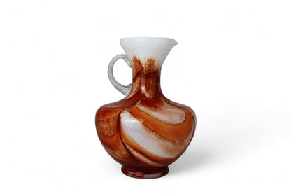 1970s Carlo Moretti Opaline Art Glass Jug