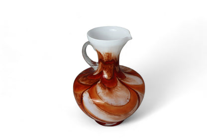 1970s Carlo Moretti Opaline Art Glass Jug