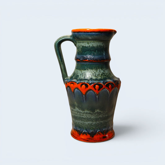 West German Vintage Ceramic Jug/vase by Uebelacker Keramik  #1815/25
