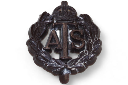 WW2 British Bakelite ATS Cap Badge